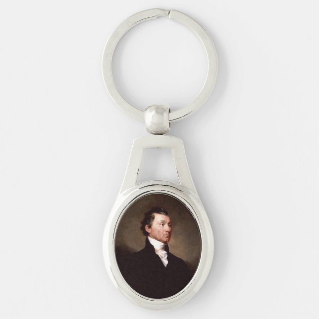 James Monroe Portrait, früherer amerikanischer Prä Schlüsselanhänger (Vorderseite)