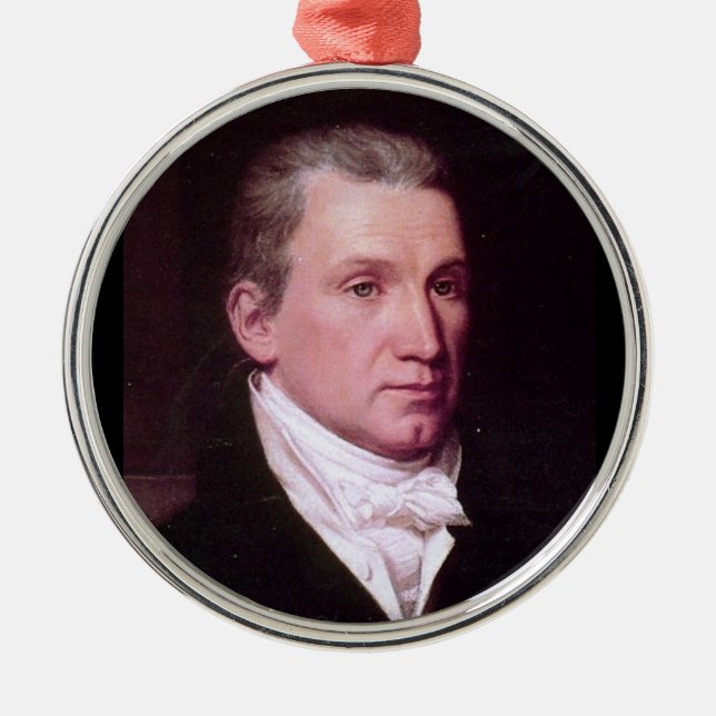 James Monroe Silbernes Ornament (Vorne)