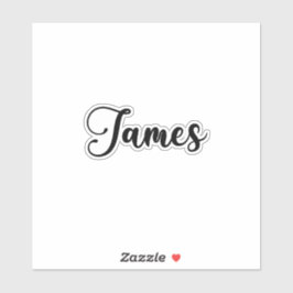 James Name - Handgeschriebene Kalligrafie Aufkleber