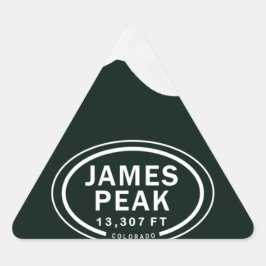 James Peak 13.307 FT 13er Colorado Rocky Mountain Dreieckiger Aufkleber