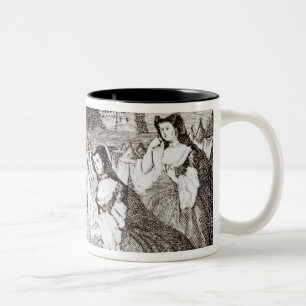 James Quin als Coriolanus Zweifarbige Tasse