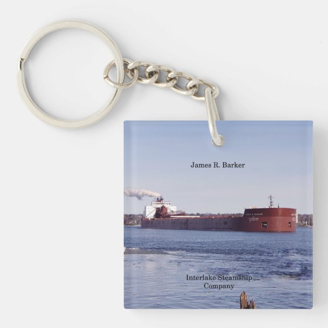 James R. Barker Acrylschlüsselkette Schlüsselanhänger (Vorderseite)