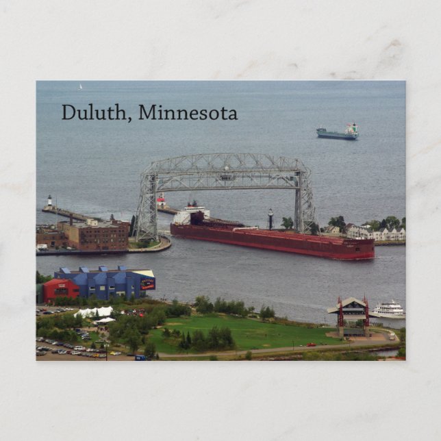 James R. Barker Entrée carte postale Duluth (Devant)