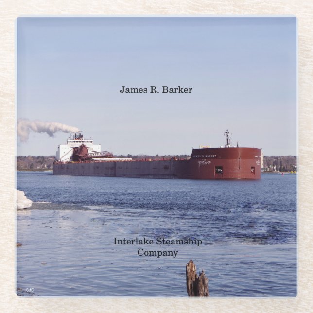 James R. Barker-Glas-Untersetzer Glasuntersetzer (Vorderseite)