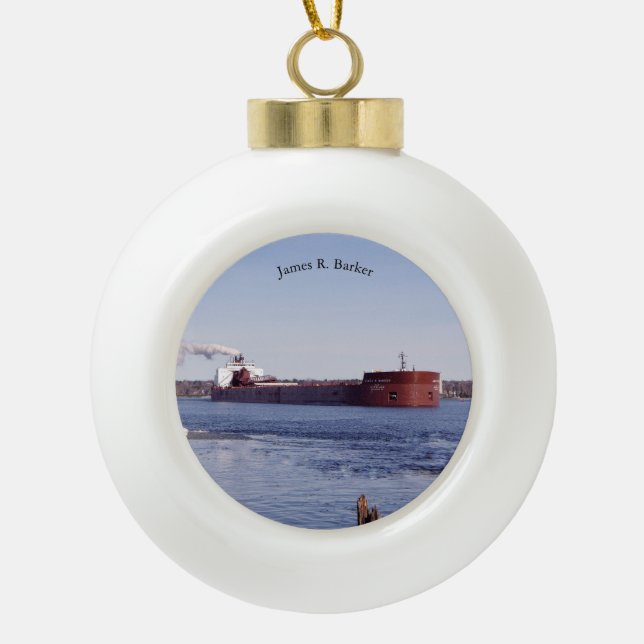 James R. Boule de barker ou ornement de flocon de  (Devant)