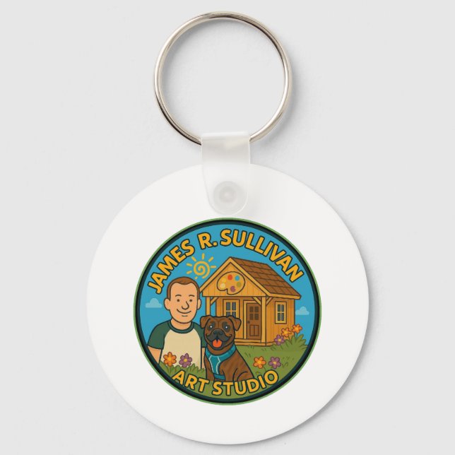 James R. Sullivan Art Studio Logo-Schlüsselanhänge Schlüsselanhänger (Vorderseite)