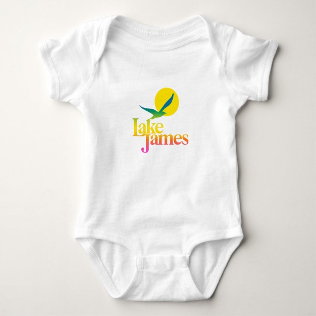 James Retro Vibes Onese Baby Strampler (Vorderseite)