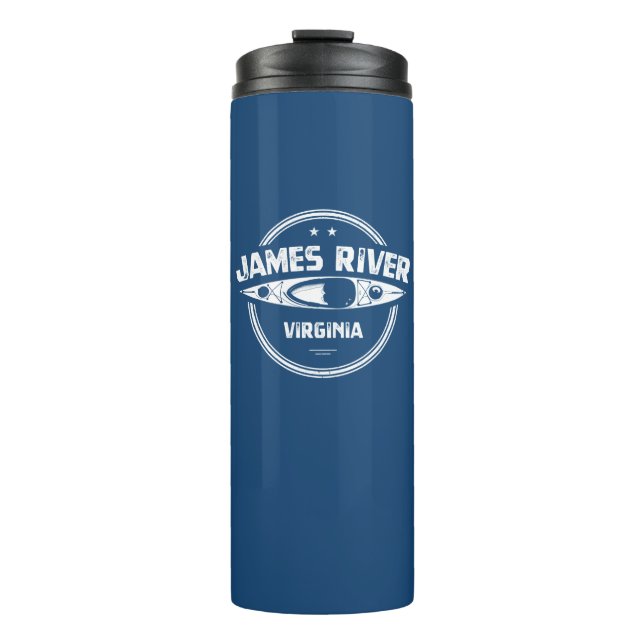 James River Virginia Kayaking Thermosbecher (Vorderseite)