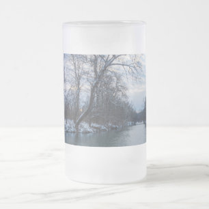 James River Winter Mattiert Glass Beer Tasse
