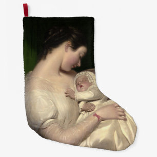 James Sants Ehefrau Elisabeth mit Tochter Mary Großer Weihnachtsstrumpf