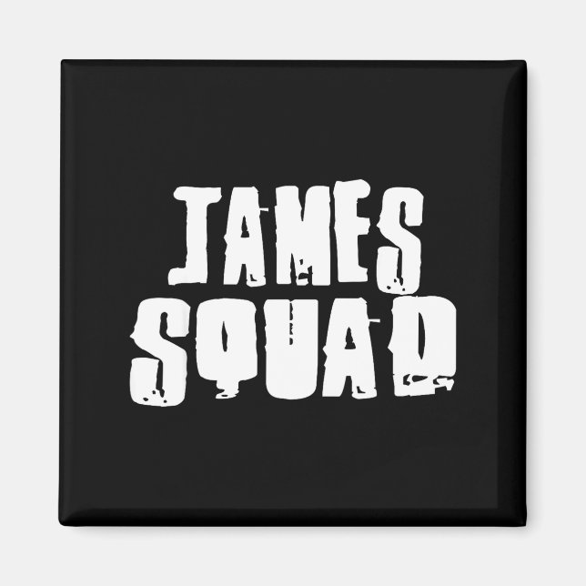 James Squad Name Funny James  Magnet (Vorne)