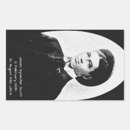 James Sylvester Scott Rechteckiger Aufkleber