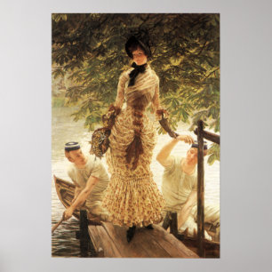James Tissot auf dem Themse-Plakat Poster