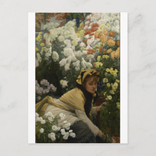 James Tissot Chrysanthemen Postkarte