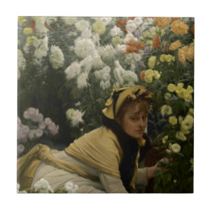 James Tissot Chrysanthemums Fliese