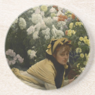 James Tissot Chrysanthemums Getränkeuntersetzer