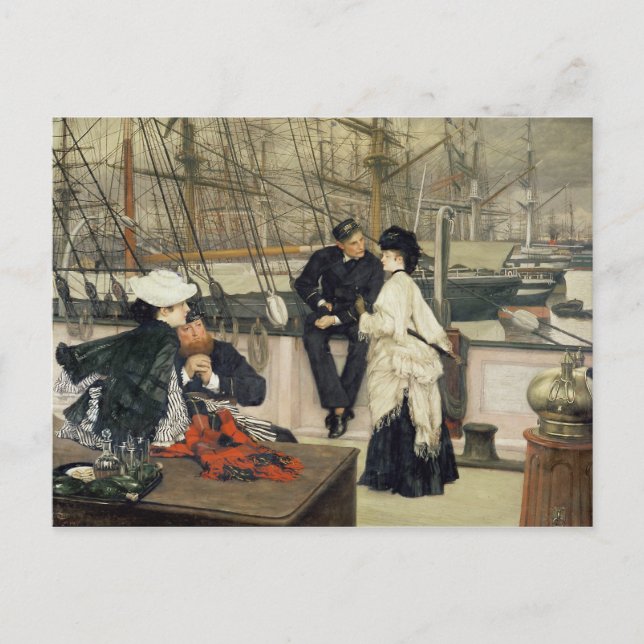 James Tissot | Der Kapitän und das Mate, 1873 Postkarte (Vorderseite)