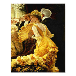James Tissot "der tanzende Ball 1800's" Fotodruck