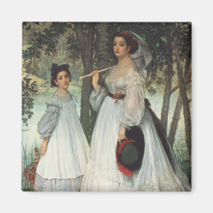 James Tissot   die zwei Schwestern: Porträt, 1863 Magnet
