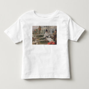 James Tissot Gewartet für die Fähre, c.1878 Kleinkind T-shirt