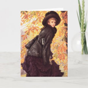 James Tissot October Grueting Card Karte