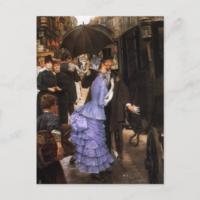James Tissot The Bridesmaid Postcard Postkarte (Vorderseite)