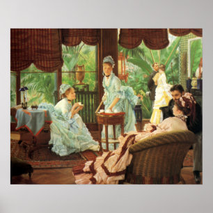 James Tissot Viktorianisch Tee Party Poster