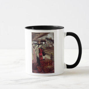 James Tissot   wartete an der Station Tasse