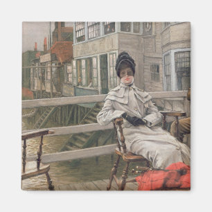 James Tissot   wartete die Fähre, c.1878 Magnet