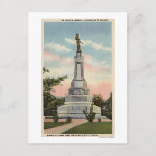 James W. Marshall Monument View # 1 Postkarte