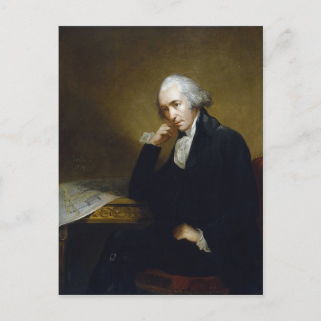 James Watt von Carl Frederik von Breda Postkarte (Vorderseite)
