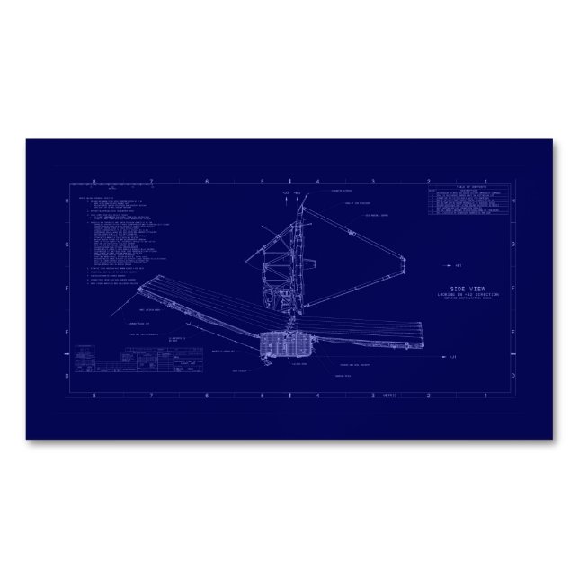 James Webb enthüllt das Blueprint des Universums Magnetische Visitenkarte (Vorderseite)