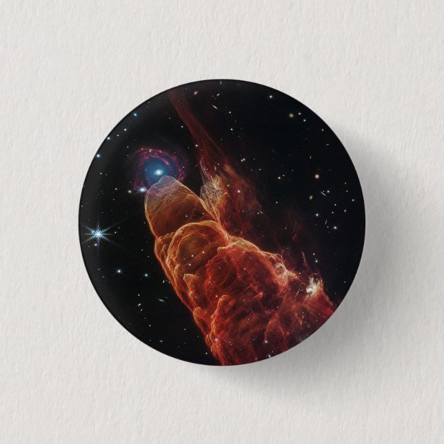 James Webb Space Telescope Cosmic Tornado Button (Vorderseite)