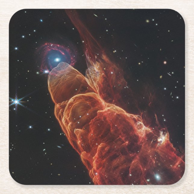 James Webb Space Telescope Cosmic Tornado Rechteckiger Pappuntersetzer (Vorderseite)