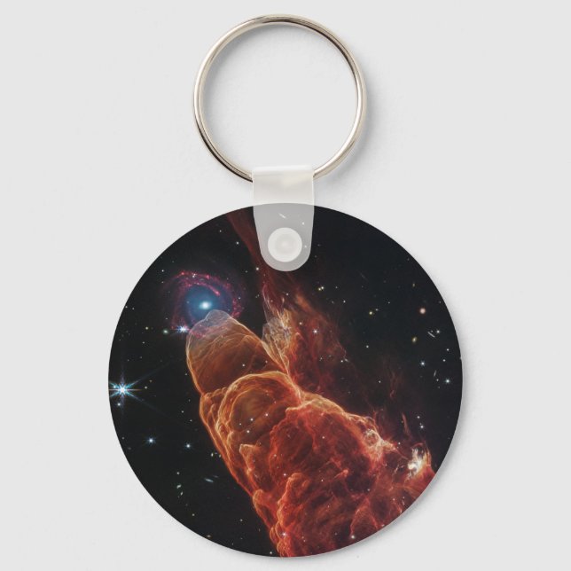 James Webb Space Telescope Cosmic Tornado Schlüsselanhänger (Vorderseite)