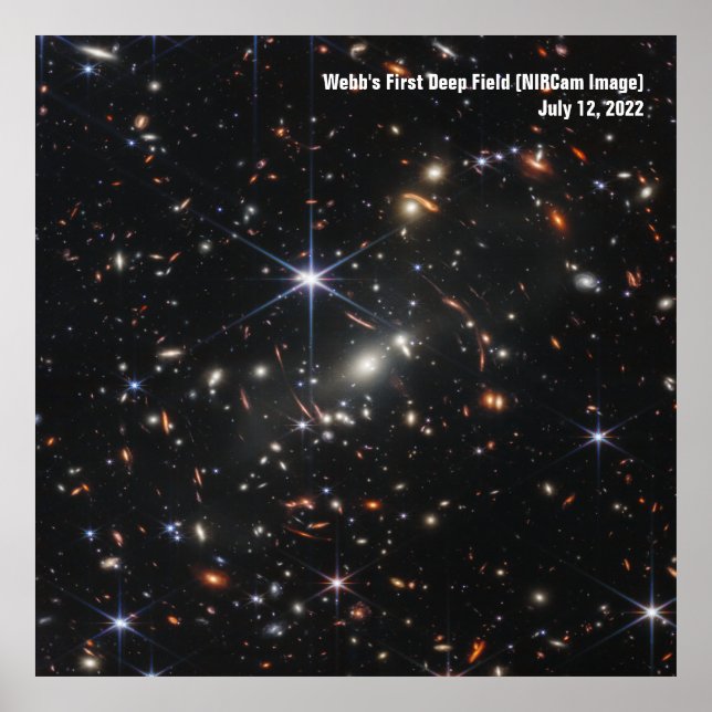 James Webb Space Telescope Erstes Bild Infrarot Poster (Vorne)