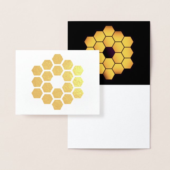 James Webb Space Telescope Gold Foil Card Folienkarte (Anzeige)