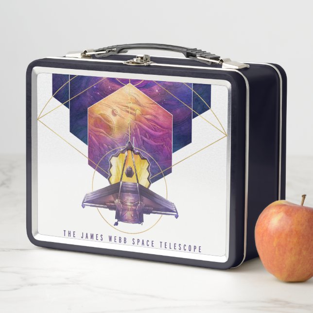 James Webb Space Telescope Illustration Art Metall Brotdose (Beispiel)