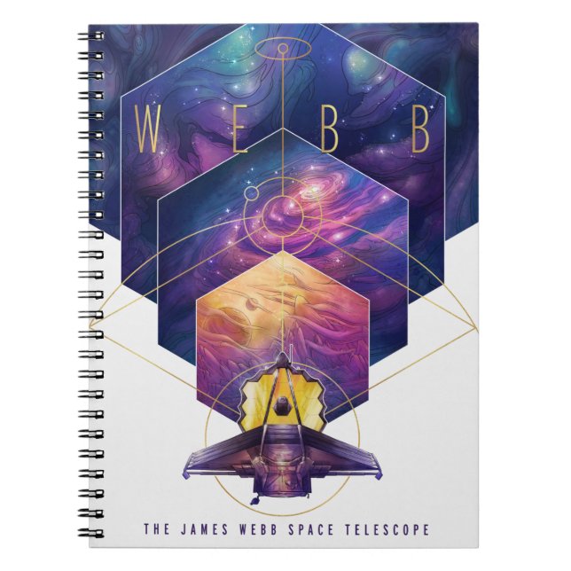 James Webb Space Telescope Illustration Artwork Notizblock (Vorderseite)