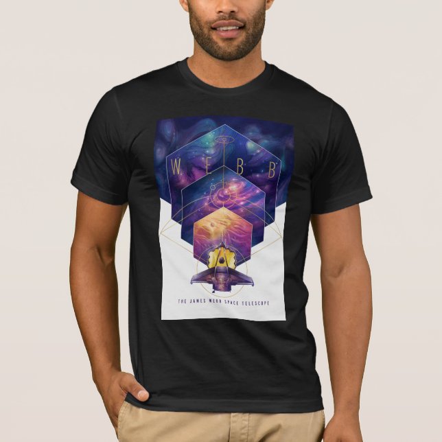 James Webb Space Telescope Illustration Artwork T-Shirt (Vorderseite)