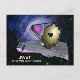 James Webb Space Telescope JWST Postkarte