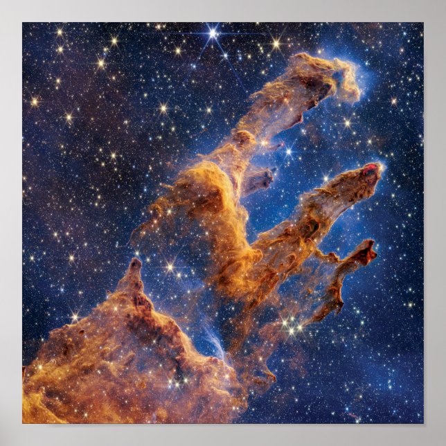 James Webb Space Telescope Pillars of Creation Poster (Vorne)
