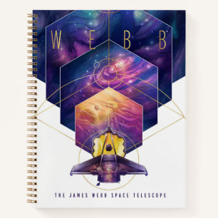 James Webb Space Telescope Poster. Notizbuch