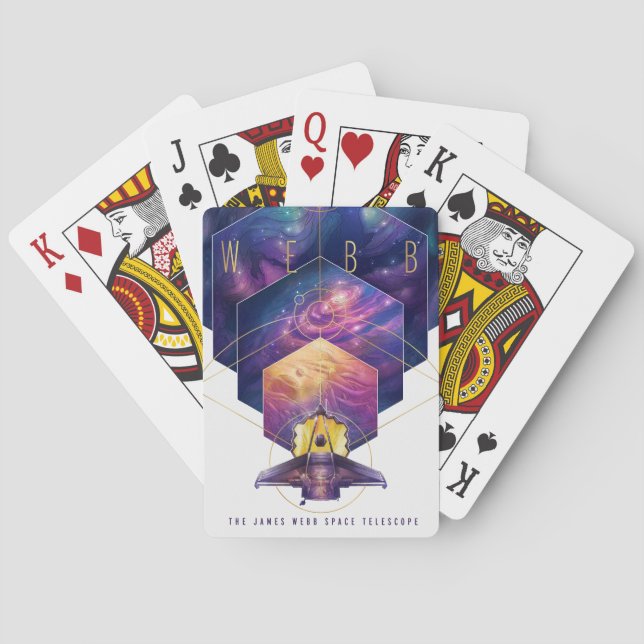 James Webb Space Telescope Poster. Spielkarten (Rückseite)