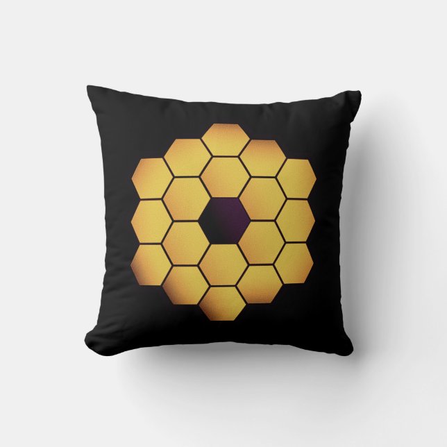 James Webb Space Telescope Science Throw Kissen (Vorderseite)