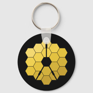 James Webb Space Telescope Yellow Mirror Artwork Schlüsselanhänger