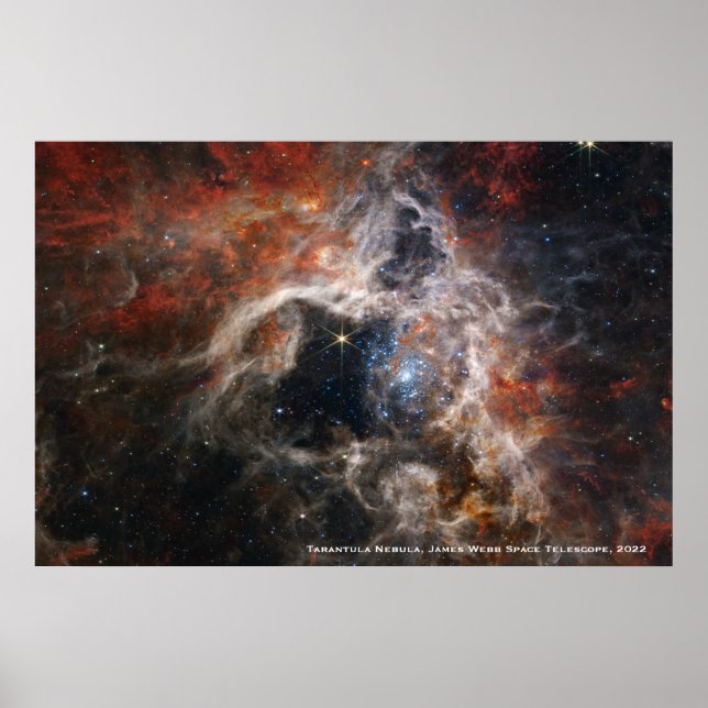 James Webb Tarantula Nebula Hi-Res Image 2022 Poster (Vorne)