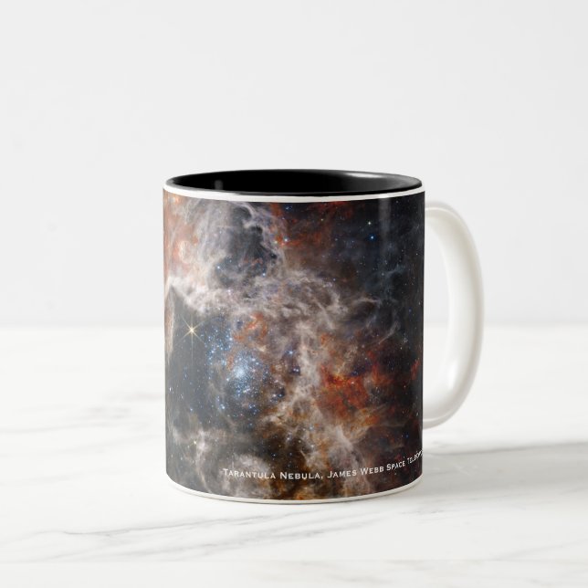 James Webb Tarantula Nebula Hi-Res Image 2022 Zweifarbige Tasse (VorderseiteRechts)
