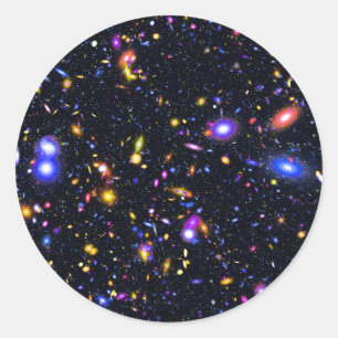 James-Webb-Weltraumteleskop-Simulation - Pop-Art Runder Aufkleber