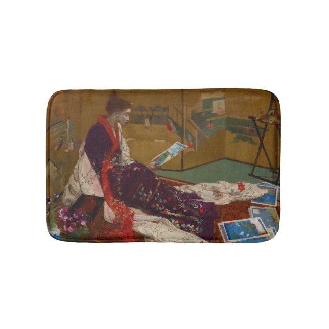 James Whistler - Caprice in Lila und Gold Badematte (Vorderseite)